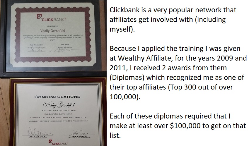 clickbank affiliate success diplomas