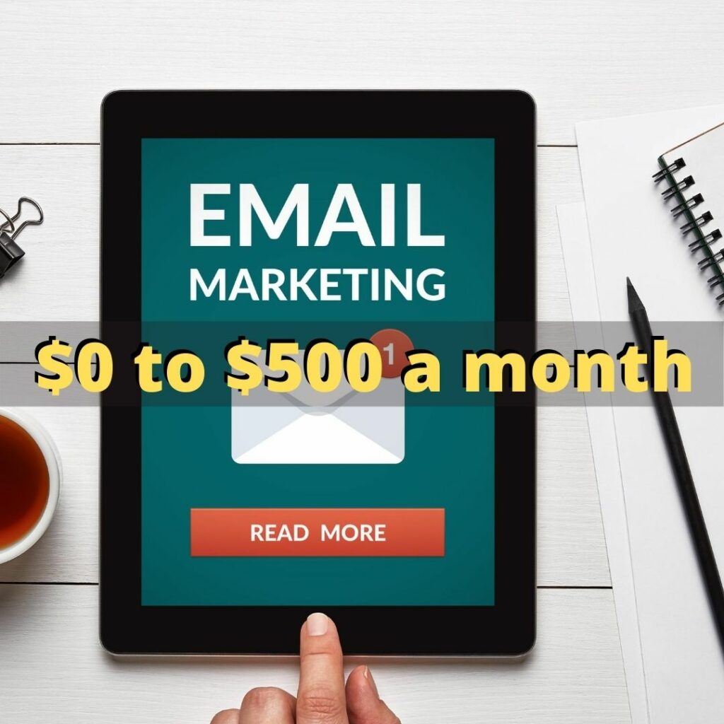 how much does it cost to start affiliate marketing with email marketing