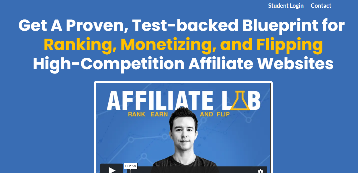 affiliate lab review screenshot