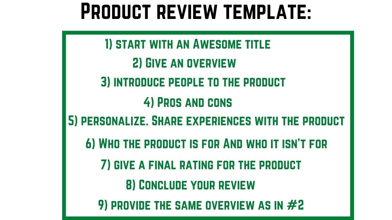 how to write essay about product review