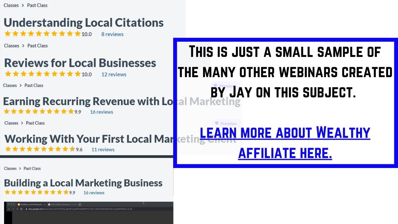 jay local marketing webinar list