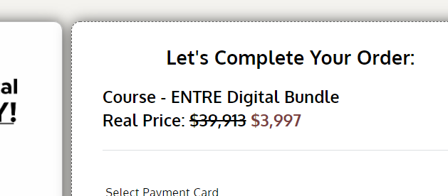 entre institute pricing