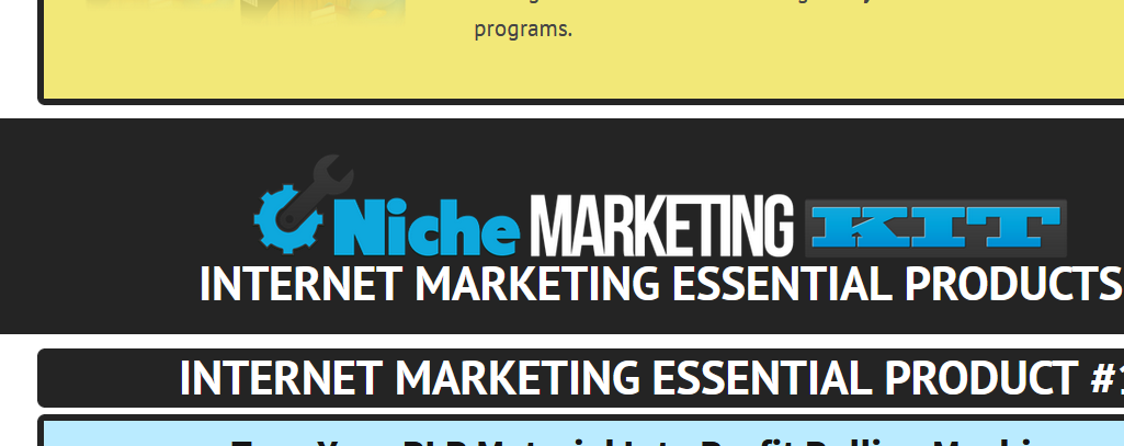 niche marketing kit IM offers