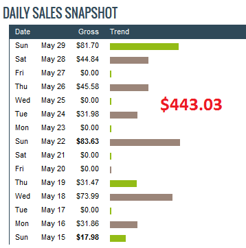 my clickbank affiliate income screenshot report