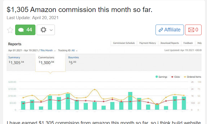 proof you can make money as an amazon affiliate