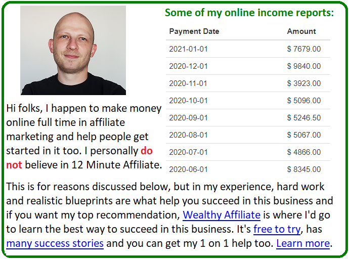 12 minute affiliate alternative