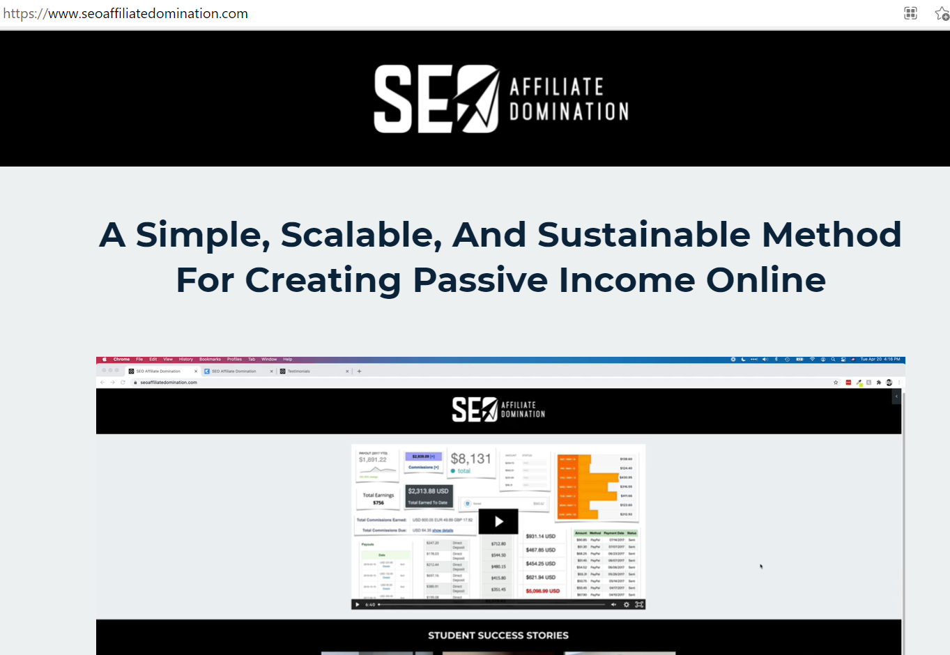 seo affiliate domination review