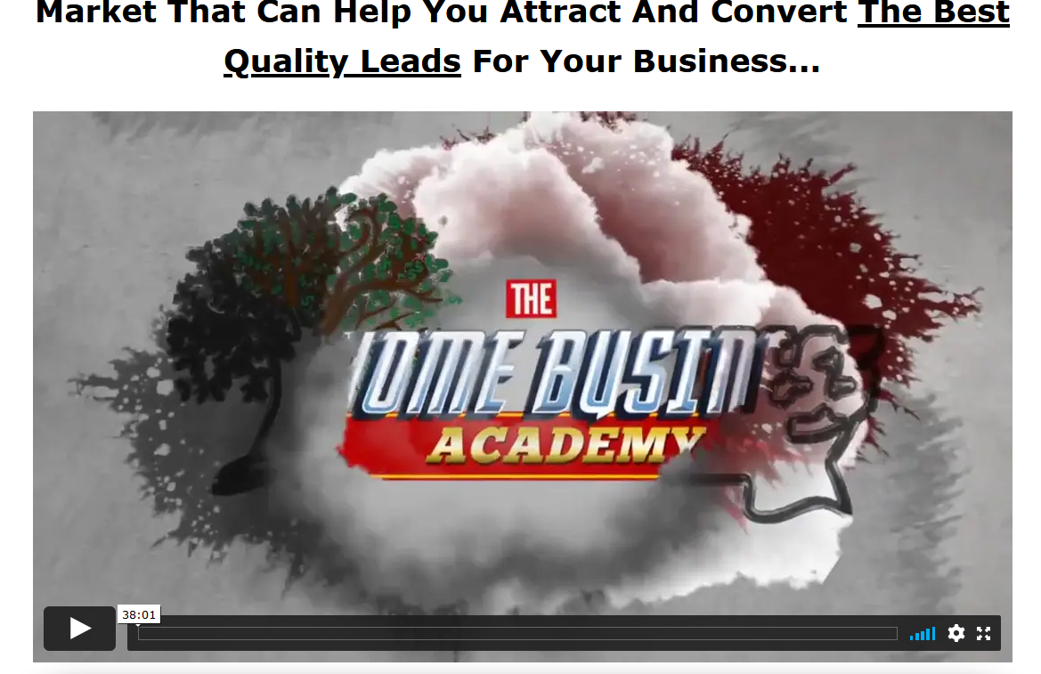 the home business academy review screenshot