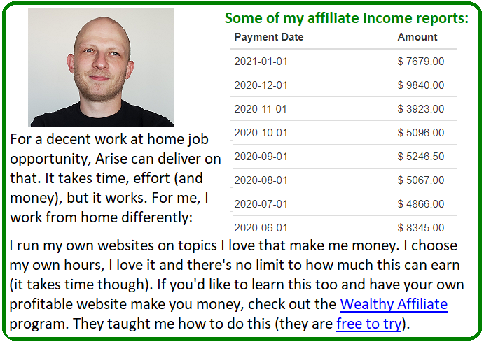 arise work from home alternative