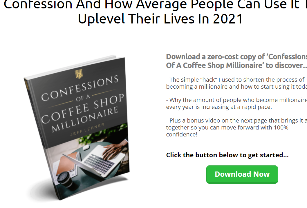 confessions of a coffee shop millionaire review