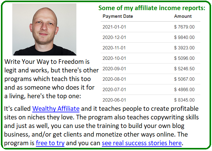 Write Your Way To Freedom Review The Pros And Cons