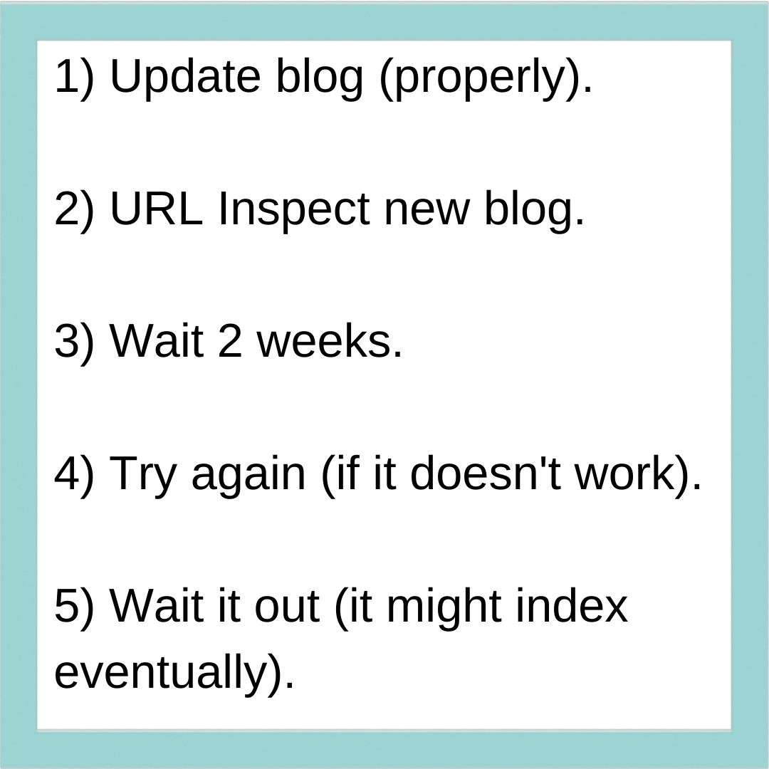 how to properly URL index posts on google