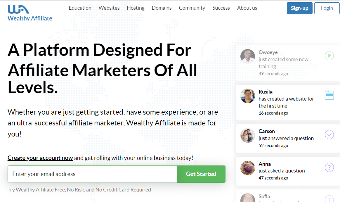 wealthy affiliate review official page 01